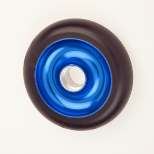 View 100 and 110mm anodized cores, colored pu scooter rollerski's