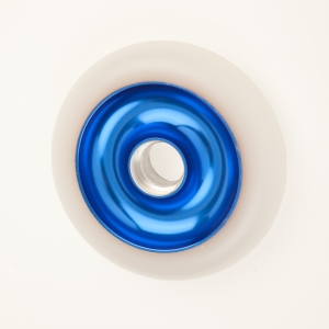 View 100 and 110mm anodized cores, colored pu scooter rollerski's