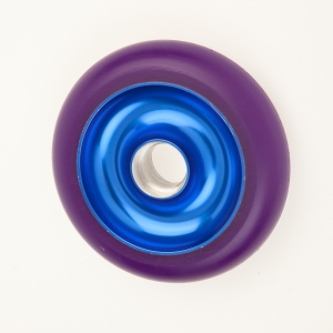 View 100 and 110mm anodized cores, colored pu scooter rollerski's