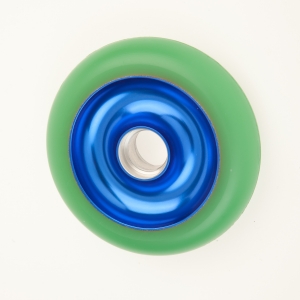 View 100 and 110mm anodized cores, colored pu scooter rollerski's